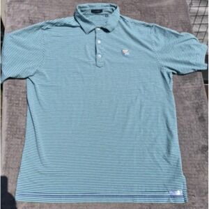 TURTLESON Performance Stretch Golf Polo Shirt Sz XL Stripe Sport